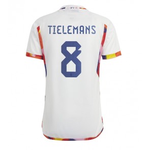 Belgia Youri Tielemans #8 Koszulka Wyjazdowych MŚ 2022 Krótki Rękaw